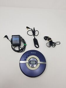 Sony Walkman D-EJ100 Portable CD Player w/ Remote, A/C Cord and Headphones Works