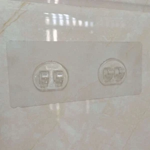 Wall Mounted Adhesive Hook Under Wire Shelf Rack Hanger Holder Clamp Organizer. - Bild 1 von 7