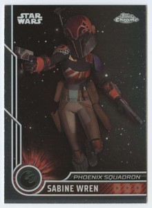 2023 Chrome Star Wars #34 Tiya Sircar as Sabine Wren NM-MT 
