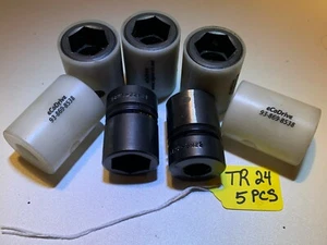 5 PIEZAS-eCoDRIVE ENCHUFES DE EJE - 22 MM- IMPACTO MAGNÉTICO MM- ENCHUFES - EE. UU. - NUEVOS - Imagen 1 de 1