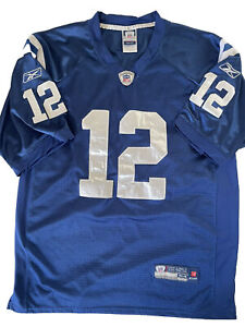 Reebok Authentic NFL Jersey Indianapolis Colts Andrew Luck Blue sz 54