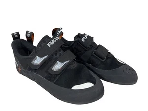 Climb X Rave Black Climbing Shoes Unisex Size 6.5 Synthetic Rubber - Picture 1 of 7