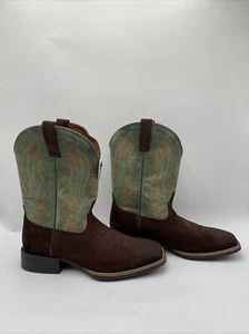 Ariat Men's Cason Sport Western Boots Green/Brown Size 13D - Picture 1 of 8