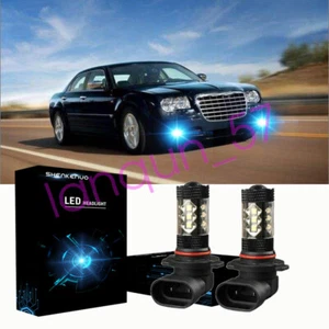 For Chrysler 300 300C 2005-2010 Ice Blue H10 9145 LED Fog Light Bulb 8000k XD - Picture 1 of 8