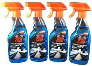 4 x 500 ml Scheiben Enteiser Spray Nano 2,0l  inkl. 1 Eiskratzer - Bild 1 von 2