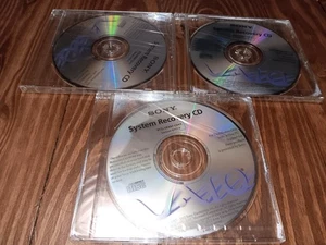 Sony VAIO System Recovery 3 CD's PCG-SRX87 Version G117.0 - Picture 1 of 5
