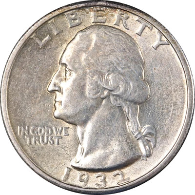 1932-S Washington Quarter Choice AU/BU Key Date Great Eye Appeal Nice Strike - Image 1 of 2