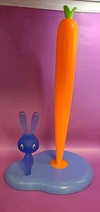 Rare Blue Alessi Asg42 Az Bunny Carrot Kitchen Paper Holder 2002 - Picture 1 of 8