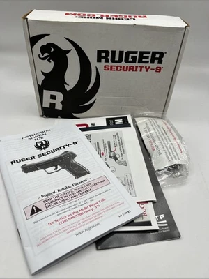Ruger OEM  Factory Box for Security 9 Pro Model Pistol With manual And Lock - Image 1 of 4