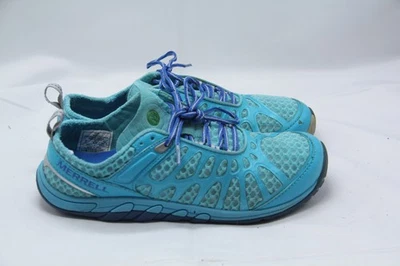 Sapato Merrell Crush Glove Feminino Tamanho 8 Azul Aqua Vibram Minimalista Cross-Training - Imagem 1 de 4