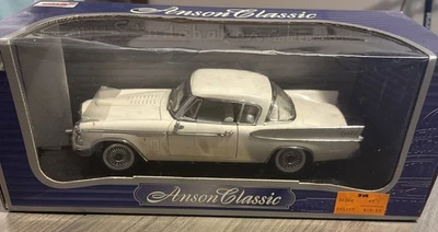 Anson Classic 1957  White Studebaker Golden Hawk Die Cast  1:18 Scale - Image 1 of 4