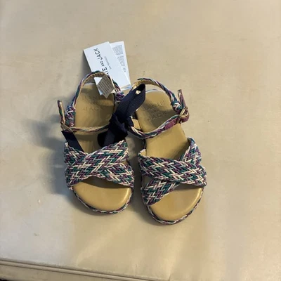 ЭСПАДРИЛЬЯ JANIE AND JACK RIC RAC С КРЕСТОВЫМ РЕМЕШКОМ размер 5 - Изображение 1 из 4