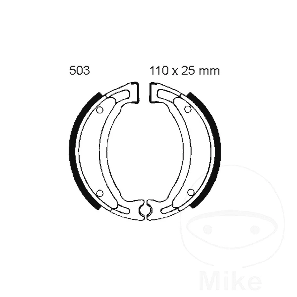 Zapatas de freno EBC Inc resortes Y503 para Yamaha XT 125 1982-1983 Foto 1 de 1