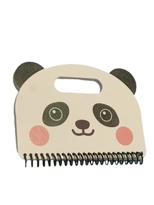 Jot Notebooks Back To School Carnet 50 Sheets 5x7 In Panda  Face Shaped - Picture 1 of 1