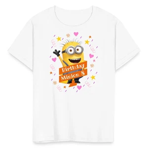 Minions 8th Birthday Minion 8 Years Kid's T-Shirt - Picture 1 of 13