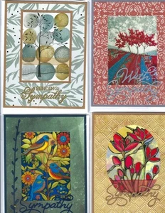 Handmade SYMPATHY CARDS #S34 -- Lot of 4 - Picture 1 of 1
