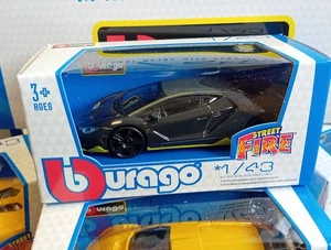 Lamborghini Centenario grau - Burago "Street Fire" Modell Maßstab 1:43 neu in OVP - Bild 1 von 3