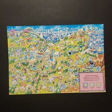 Pokemon Cerulean City Vintage Postcard Artwork Jumbo Card Kazunori Aihara