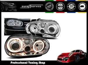 Neuf Phares Avant LPVW42 VW GOLF 4 1997-1999 2000 2001 2002 2003 ANGEL EYES - Imagen 1 de 2