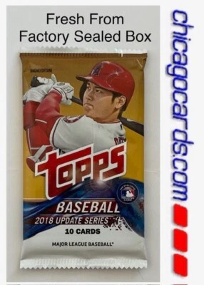2018 Topps Update 10cd Pack Look4 Ohtani Juan Soto Ronald Acuna Rookie RC AUTO - Image 1 of 4
