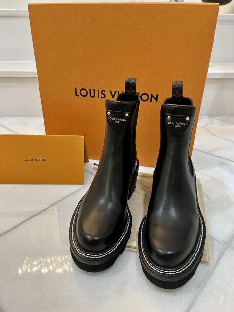 Louis Vuitton Silhouette Ankle Boot BLACK. Size 38.0