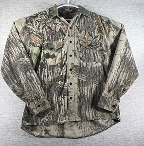 Realtree Camo tree pattern, Long sleeve, button up, check measurements pictured - Picture 1 of 8