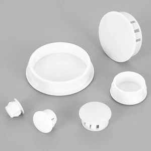Hole Plugs Round White Plastic Blanking Masking Finishing Inserts Bung End Caps - Picture 1 of 43