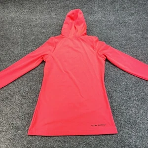 Under Armour Women’s Hot Pink HeatGear Long Sleeve Hooded Athletic Shirt - M - Picture 1 of 4