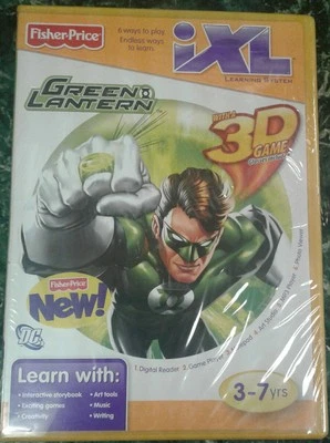 Green Lantern iXL Learning System 3D glasses game cartridge  - Image 1 of 2
