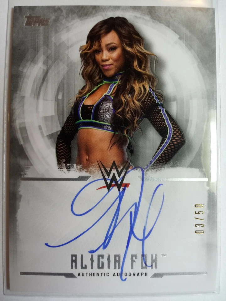 WWE Alicia Fox 2017 Topps Undisputed Silver On Card Autograph SN 3 of 50 - Image 1 of 1