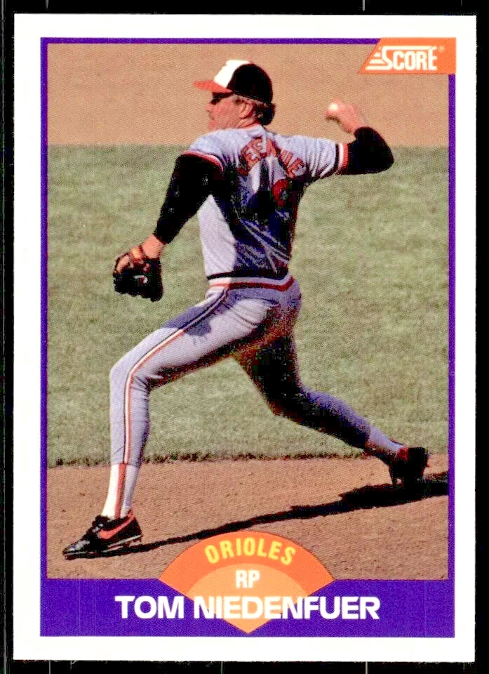 1989 Score  #252   Tom Niedenfuer    Pitcher   Baltimore Orioles  FREE shipping - Image 1 of 1
