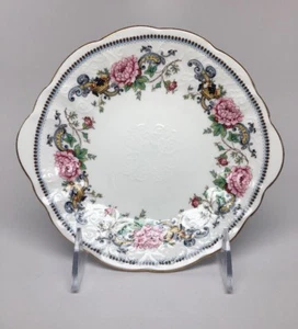 Vtg CROWN STAFFORDSHIRE "CHELSEA MANOR" Small Handled Serving Plate - Bone China - Picture 1 of 7