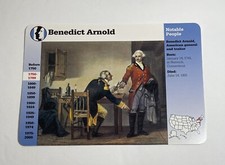 BENEDICT ARNOLD American General and Traitor 1994 GROLIER STORY OF AMERICA CARD