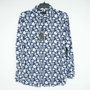 Camisa Quieti Nova elástica de manga larga para hombre XL azul blanca floral elástica nueva con etiquetas $135 - Imagen 1 de 12