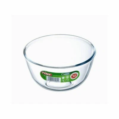 COPPA CIOTOLA INSALATIERA VETRO DA FUOCO CM.21X11H BOROSILICATO PYREX 032024 - Immagine 1 di 2