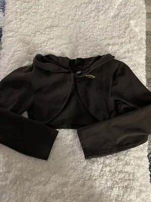 Anjero Mathas girls sz. 10 stretch short cardigan style top. Cute, runs small - Image 1 of 4