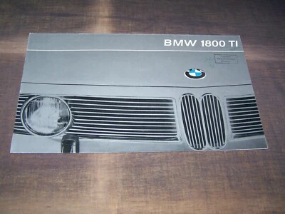 EXCELENTE RAREZA Magnífico folleto BMW 1800 TI de 1964 ITA!!! Foto 1 de 3