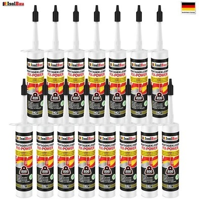 Montagekleber FIX-POWER Baukleber 15 x 480g Kartusche weiß Qualität 200kg / 10cm - Bild 1 von 3