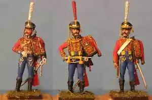 Unmontierte russische Husaren, weißes Metall 60 mm 1/30 Figur Kit VID SOLDATEN - Bild 1 von 30