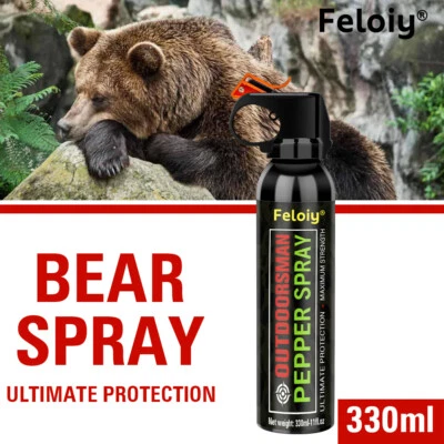 Feloiy Bear Spray 11oz Powerful Stream Strongest Legal Formula