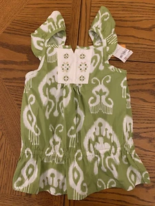 NEW Gymboree Girl's  Batik Summer Line Olive Green Sleeveless  Shirt Size 9 - Picture 1 of 2