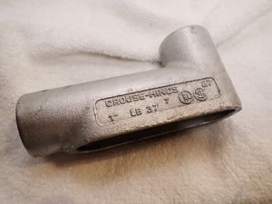 SET OF 2! CROUSE-HINDS 1" FORM 7 CONDUIT OUTLET BODY LB37 YOU GET TWO! - Picture 1 of 4