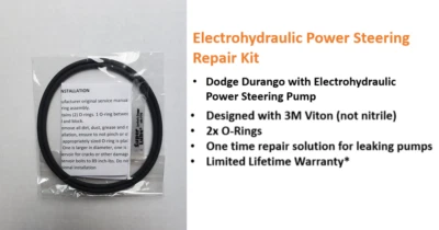 Bomba de dirección asistida Dodge Durango 2011-2016 kit de reparación de junta tórica EHPS - ¡mejorado! Foto 1 de 3