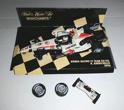 HONDA RACING F1 R.BARRICHELLO 2006 400 060011 MINICHAMPS 1/43 2°SCELTA - Immagine 1 di 2