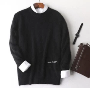 Casual Thick Cashmere Sweater Warm Tops Winter Outwear Comfort Loose Fashion Men - Picture 1 of 33