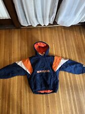 Starter Vintage 90s NFL Chicago Bears Pullover Jacket 1/4 Zip Men XL Puffer Hood