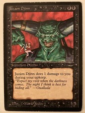 MAGIC THE GATHERING MTG Arabian Nights Juzam Djinn MP (Beta Bob)