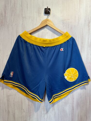 VINTAGE Golden State Warriors Champion Size XL 40-42" basketball kit shorts Blue