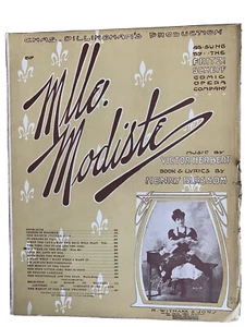 Mllo. Modiste Opera Victor Herbert Voice Piano Sheet Music 1905 Art Deco - Picture 1 of 3