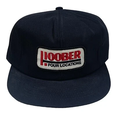 🇺🇸 Sombrero de Camionero Hoober Equipo de Agricultura Negro Snapback Productos K de Colección Foto 1 de 4